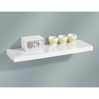 17.5" X 9.88" Big Boy Gloss Shelf White - Dolle Shelving 3 17.5" X 9.88" Big Boy Gloss Shelf White - Dolle Shelving