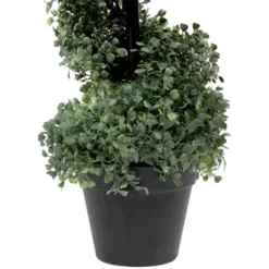 Northlight 3' Artificial Two-Tone Boxwood Spiral Topiary Tree With Round Pot, Unlit -Finest Home Decoration GUEST c522ab69 0744 412e 89be db5fd6ec20b6