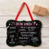 DEMDACO Dear Santa Chalkboard Black