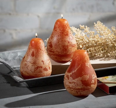 CarAmel Timber Pear Candles - Set Of 3 3 CarAmel Timber Pear Candles - Set Of 3