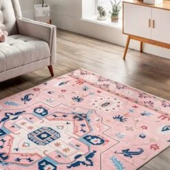 NuLOOM Roxanna Machine Washable Boho Floral Area Rug 20 NuLOOM Roxanna Machine Washable Boho Floral Area Rug -Finest Home Decoration GUEST c642a6a6 d82a 431c 8a8d a3de80afd686