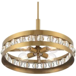 Stiffel Artyom Warm Gold Ring Pendant Chandelier 21 1/2" Wide Modern Clear Crystal Balls 4-Light Fixture For Dining Room House Foyer Kitchen Island 12 Stiffel Artyom Warm Gold Ring Pendant Chandelier 21 1/2" Wide Modern Clear Crystal Balls 4-Light Fixture For Dining Room House Foyer Kitchen Island -Finest Home Decoration GUEST c682a296 6a2b 415c 9da2 ba6a85b83702