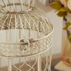 Set Of 2 Iron 22" Vintage Birdcage Cream - Olivia & May -Finest Home Decoration GUEST c6fd86bd 59a3 4da2 bd87 7c64bab4b008