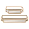 2pc Ciel Metal Wall Shelf Set - Kate & Laurel All Things Decor