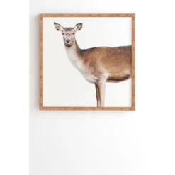 Emanuela Carratoni The Sweet Deer Bamboo Framed Wall Art - Deny Designs -Finest Home Decoration GUEST caf874a9 0463 4f01 8623 e1ca75b8284b