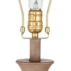 Regency Hill Avery Traditional Table Lamps 25" High Set Of 2 Faux Wood With USB Charging Port LED Touch On Off Ivory Shades For Living Room Home Desk -Finest Home Decoration GUEST cb8d0e77 66a5 4ce9 becf e4f34c8fce80