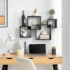 28.35" X 18" Blocchetto Intersecting Cubes Wall Shelf Unit - Danya B. -Finest Home Decoration GUEST cc05addf 988e 420f 8ed8 d44fb7f9e6a7