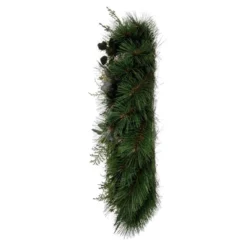 Vickerman 30" Artificial Long Leaf Pine With Seeded Cedar, Eucalyptus Foliage, And Pinecones Wreath -Finest Home Decoration GUEST cc56e6cc 694e 40be 8e19 52c5ac9d0c29