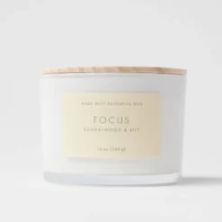 Wood Lidded Glass Wellness Focus Candle - Threshold™ -Finest Home Decoration GUEST ccaaeff8 d438 4560 918b 7bc307fe7418