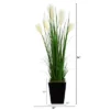 Nearly Natural 4.5-ft Wheat Plum Grass Artificial Plant In Black Metal Planter -Finest Home Decoration GUEST cd2440f8 6e19 4147 8988 2e1ec378aa7d