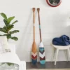 Set Of 2 Wood Paddle Novelty Canoe Oar Wall Decors With Arrow And Stripe Patterns - Olivia & May 1 Set Of 2 Wood Paddle Novelty Canoe Oar Wall Decors With Arrow And Stripe Patterns - Olivia & May -Finest Home Decoration GUEST cd7c28c2 8026 4185 be38 dd4d38b098aa