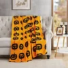 50"x70" Oversized Jack Family Halloween Plush Throw Blanket Orange - VCNY Home -Finest Home Decoration GUEST cd8b3b03 9a19 4761 882e 8f987578c8d6