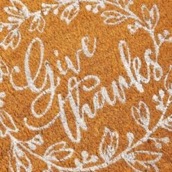 Juvale Thanksgiving Welcome Mat For Front Door, Outdoor Fall Rug For Porch, Give Thanks, 30x17 In -Finest Home Decoration GUEST ce3b2538 63c7 489a b166 aa0239123d33
