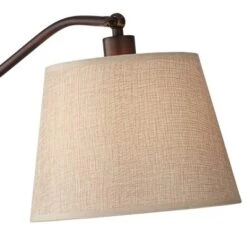 Regency Hill Downbridge Style Desk Table Lamp Adjustable Height 30.5" Tall Bronze Metal Tan Linen Look Shade For Living Room Bedroom Office -Finest Home Decoration GUEST ceb218b4 bb9d 4712 b784 51fd4233e45c