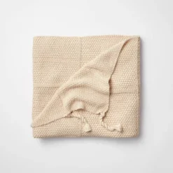 Windowpane Knit Throw Blanket With Tassels - Threshold™ Designed With Studio McGee -Finest Home Decoration GUEST cfcc0bd1 9145 44d1 8936 b585b371ea06