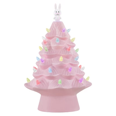 Mr. Cottontail Nostalgic 13" Ceramic LED Easter Bunny Tree 9 Mr. Cottontail Nostalgic 13" Ceramic LED Easter Bunny Tree - Image 7