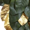 22" Artificial Magnolia Leaf Wreath Gold - Nearly Natural -Finest Home Decoration GUEST d15147c9 5cad 4c41 b68a 86c6c94aea79