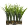 Nearly Natural 9-in Vanilla Grass Artificial Plant In Oval Vase -Finest Home Decoration GUEST d19acf2d b2ff 4ca4 a18d c3f1fd85f5aa