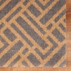 2'x3' ColorStar Deco Grid Door Mat Gray - Bungalow Flooring -Finest Home Decoration GUEST d1d39e38 0a6f 4222 8768 bbfd3646687b