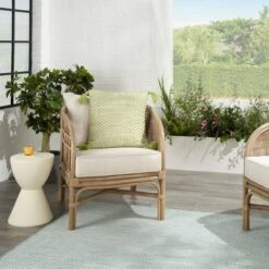 18"x18" Loops Striped Square Throw Pillow With Tassels - Mina Victory -Finest Home Decoration GUEST d209e68e 1f50 4813 a22b b0d66becd573