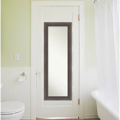 19" X 53" Hardwood Framed Full Length On The Door Mirror - Amanti Art 6 19" X 53" Hardwood Framed Full Length On The Door Mirror - Amanti Art - Image 4