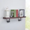 35.5" X 7.5" Industrial Pipe Wall Shelf - Danya B. -Finest Home Decoration GUEST d54418bb 5516 488f 910d c624480ec8df