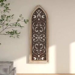 Metal Abstract Carved Design Wall Decor With Arched Frame Brown - Olivia & May 26 Metal Abstract Carved Design Wall Decor With Arched Frame Brown - Olivia & May -Finest Home Decoration GUEST d5e84f53 a7c7 4947 ab3a 5bb23c11b2bb
