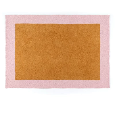 Shiraleah Pink And Orange Super Soft Reversible Throw Blanket 5 Shiraleah Pink And Orange Super Soft Reversible Throw Blanket - Image 3