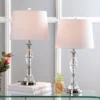 25.5" (Set Of 2) Reid Crystal Table Lamp (Includes LED Light Bulb) Clear - JONATHAN Y -Finest Home Decoration GUEST d6458cb5 8fb5 489e 9e1f a74664d37340