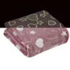 GoodGram Glow In The Dark Pink Hearts & Stars Ultra Plush Fleece Accent Throw Blanket - 50 In. X 60 In. -Finest Home Decoration GUEST d6e939c0 8906 4ec5 80c2 e1f97efe8593