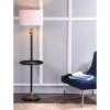 61" Metal Evans End Table Floor Lamp (Includes LED Light Bulb) Black - JONATHAN Y -Finest Home Decoration GUEST d7f01ad1 71b4 4cd8 b60d ff336acc942b