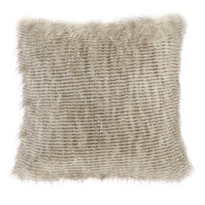 20"x20" Adelaide Faux Fur Square Throw Pillow - Madison Park 9 20"x20" Adelaide Faux Fur Square Throw Pillow - Madison Park - Image 7