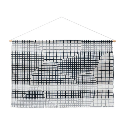 Alisa Galitsyna Dark Blue Grid Pattern Fiber Wall Art - Society6 5 Alisa Galitsyna Dark Blue Grid Pattern Fiber Wall Art - Society6 - Image 3