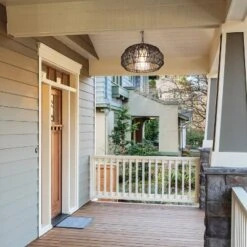 Globe Electric Novogratz X Globe Diego 1-Light Matte Black Woven Fabric Outdoor Plug-In Pendant Light -Finest Home Decoration GUEST d8de5f51 bd33 4e2c aa30 d1e40ab54731