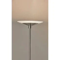 Solar Torchiere (Includes LED Light Bulb) Silver - Adesso -Finest Home Decoration GUEST da105d81 863b 498e 92c3 a3e38f641f2f