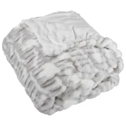 Lavish Home 60x80 Jacquard Faux Fur Blanket -Finest Home Decoration GUEST da2ab2c3 7c50 48f0 9407 bc0cd7ae372a
