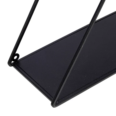 Honey-Can-Do Triangle Metal Wall Shelf Black 7 Honey-Can-Do Triangle Metal Wall Shelf Black - Image 5