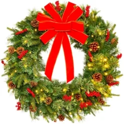 Best Choice Products Pre-Lit Battery Powered Christmas Wreath Decoration W/ PVC Tips, Ribbons 17 Best Choice Products Pre-Lit Battery Powered Christmas Wreath Decoration W/ PVC Tips, Ribbons -Finest Home Decoration GUEST dc512a6e d3f4 4eb1 9c28 186e5f336a0f