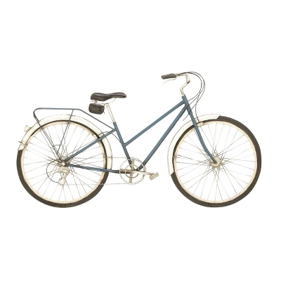 22" X 39" Metal Bike Wall Decor With Seat And Handles Black - Olivia & May 3 22" X 39" Metal Bike Wall Decor With Seat And Handles Black - Olivia & May