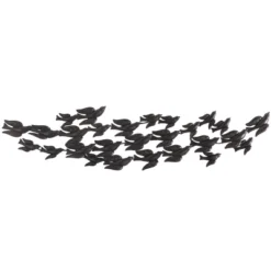 Metal Bird Flying Flock Of Wall Decor Black - Olivia & May -Finest Home Decoration GUEST dd156349 fd9a 48d9 89cc 5ae44b975819