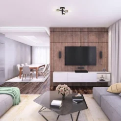 3-Light Shipka Flush Mount Ceiling Light With Antique Brass Accent Matte Black - Globe Electric -Finest Home Decoration GUEST de14dd60 6aea 436e aed8 bc83548f07cd