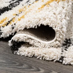 Nova Modern Bold Strie' Shag Area Rug - JONATHAN Y -Finest Home Decoration GUEST df3dbef4 f9b1 4a2d bbf9 bc431ffb50d4