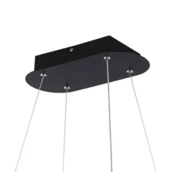 38.75" Nolan Modern Bohemian Iron Linear Integrated LED Pendant Black - JONATHAN Y -Finest Home Decoration GUEST df6a4790 5ced 4256 8bf0 6a1b7693d059