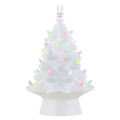 Mr. Cottontail Nostalgic 13" Ceramic LED Easter Bunny Tree 7 Mr. Cottontail Nostalgic 13" Ceramic LED Easter Bunny Tree - Image 5