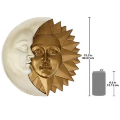 Design Toscano Celestial Harmony: Sun And Moon Wall Sculpture -Finest Home Decoration GUEST e03399c5 87fb 46e3 9f6b f6057eea88d5