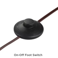 Franklin Iron Works Tahoe Rustic Industrial Downbridge Arc Floor Lamp 60" Tall Bronze Metal Faux Leather Empire Shade For Living Room Reading Bedroom -Finest Home Decoration GUEST e05b399a 8574 4207 8a54 7ad59054f9b8