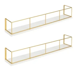 24" X 4" 2pc Decorative Wall Shelf - Kate & Laurel All Things Home -Finest Home Decoration GUEST e0795bb2 7bce 492e b33c 0988a82eeca9