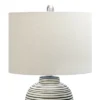 23" Ceramic Textured Striped Table Lamp - 3Storied Home -Finest Home Decoration GUEST e0ee3af7 5618 42a5 80b1 c099e3af580f