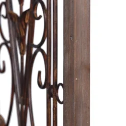 Traditional Scroll Iron Design Wood Framed Wall Art Brown - StyleCraft -Finest Home Decoration GUEST e138b79d ab49 40af a8f2 85c11f61b237