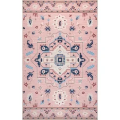 NuLOOM Roxanna Machine Washable Boho Floral Area Rug 23 NuLOOM Roxanna Machine Washable Boho Floral Area Rug -Finest Home Decoration GUEST e1ab272d dcba 443c b343 bcb7753b6ddb
